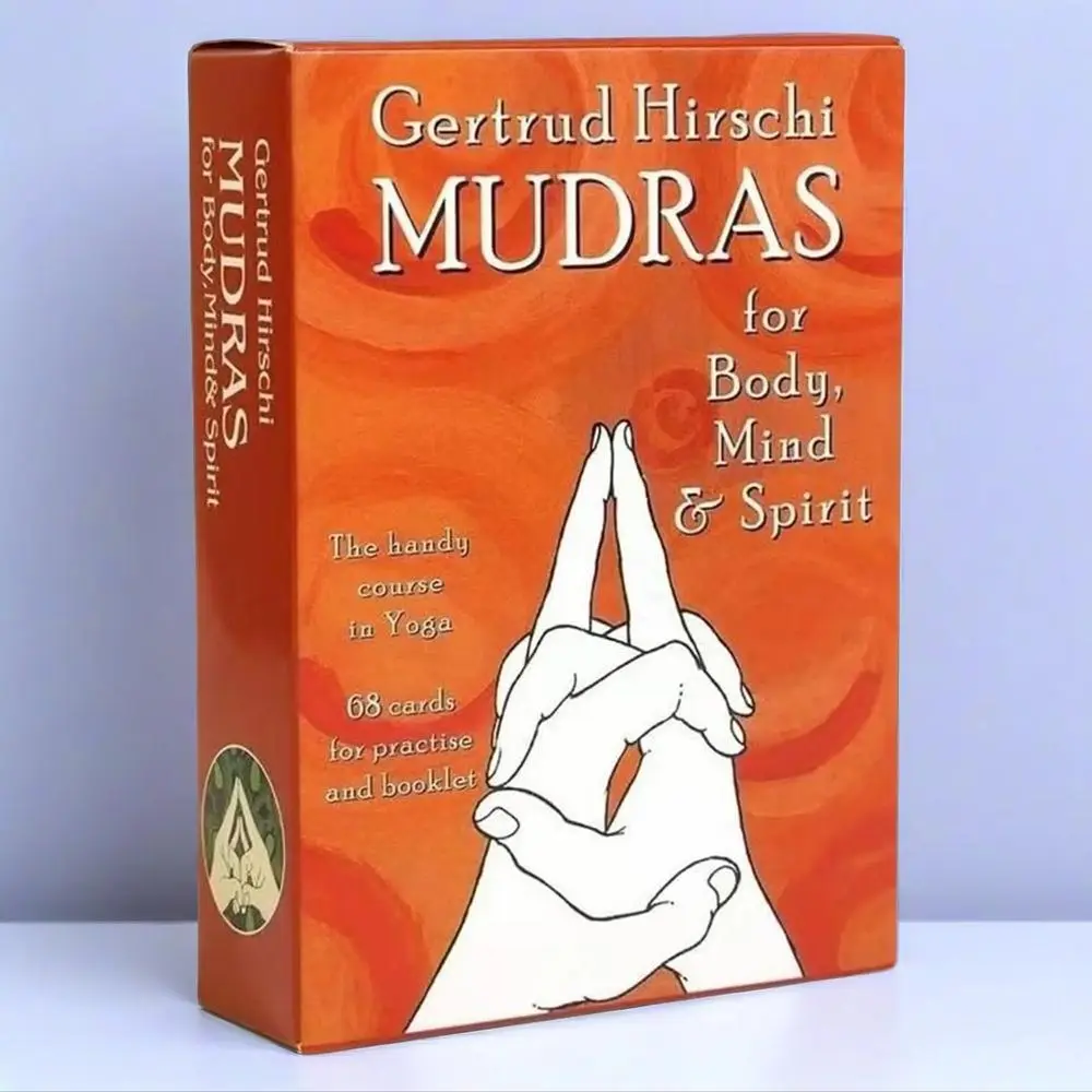 English MUDRAS for Body,Mind & Spirit In Yoga Card Deck, 108 Healing Hand Signs for Spiritual Growth, Educational Card Game for Teens & Adults