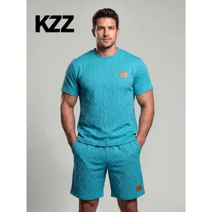 KZZ Men's Casual Fashion Two-Piece Set - Delicate Textile Construction Breathable and Comfortable Clothing for Menswear,father'sdaygifts