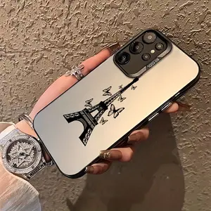 High-end Iron Tower Fashion Mobile Phone Case for SamSung for Galaxy A03/A04/A04e/A05/A05s/A10/A10s/A11/A12/A13/A14/A15/A20/A21s/A22/A23/A24/A25/A30/A30s/A31/A32/A33/A34/A35/A50/A52/A53/A54/A55/A70/A71/A72/S10/S10+/S24 Fashion, High-end, Anti-fouling