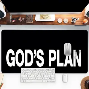 God's Plan Pattern Mouse Pad, Rectangle Gaming Mouse Pad, Office Desk Keyboard Mat for Home Office Desk, Office Desk Accessories Extended Large Gaming Desk Mouse Pad
