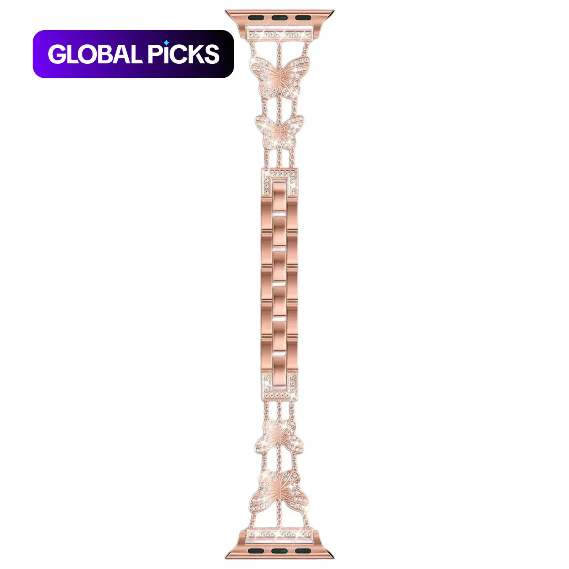 Butterfly Design Watch Band for Apple Watch, Fashionable Wearable Smartwatch Strap for Women, Smart Watch Accessories #GLOBAL PICKS