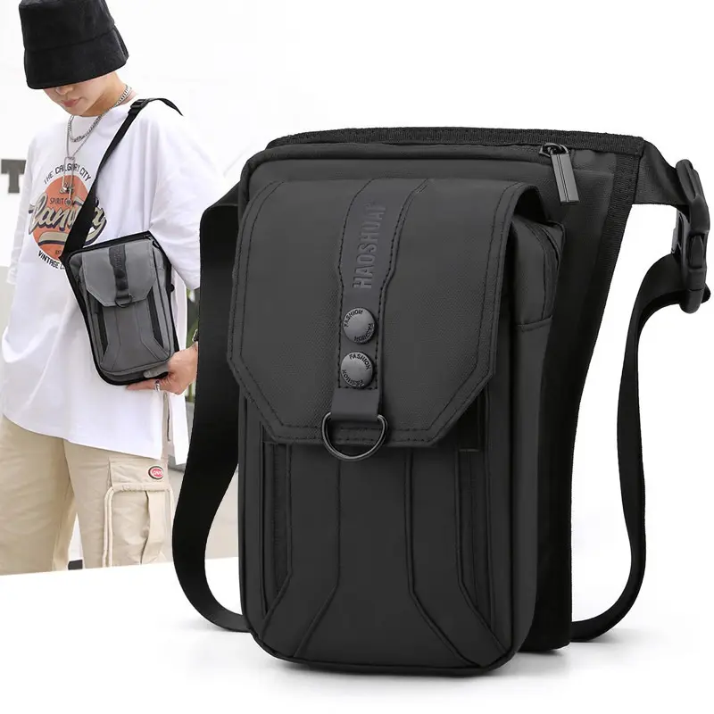 New Outdoor Cycling Leg Bag Multifunctional Waterproof Breast Bag Crossbody Bag Sports Mountaineering Fishing Fanny Bag