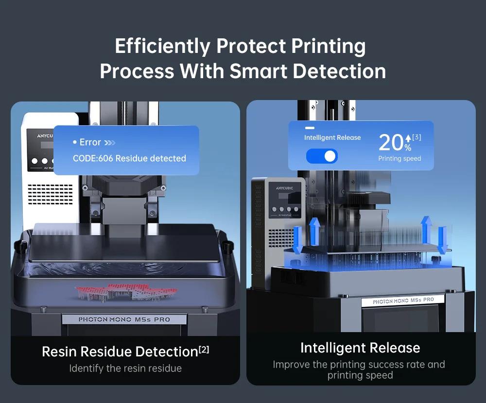 Photon Mono M5s Pro 14K Mono MSLA 3D Printer 10.1'' LCD Resin 3D Printer Speed Up to 150mm/h Print Size 223*127*200mm