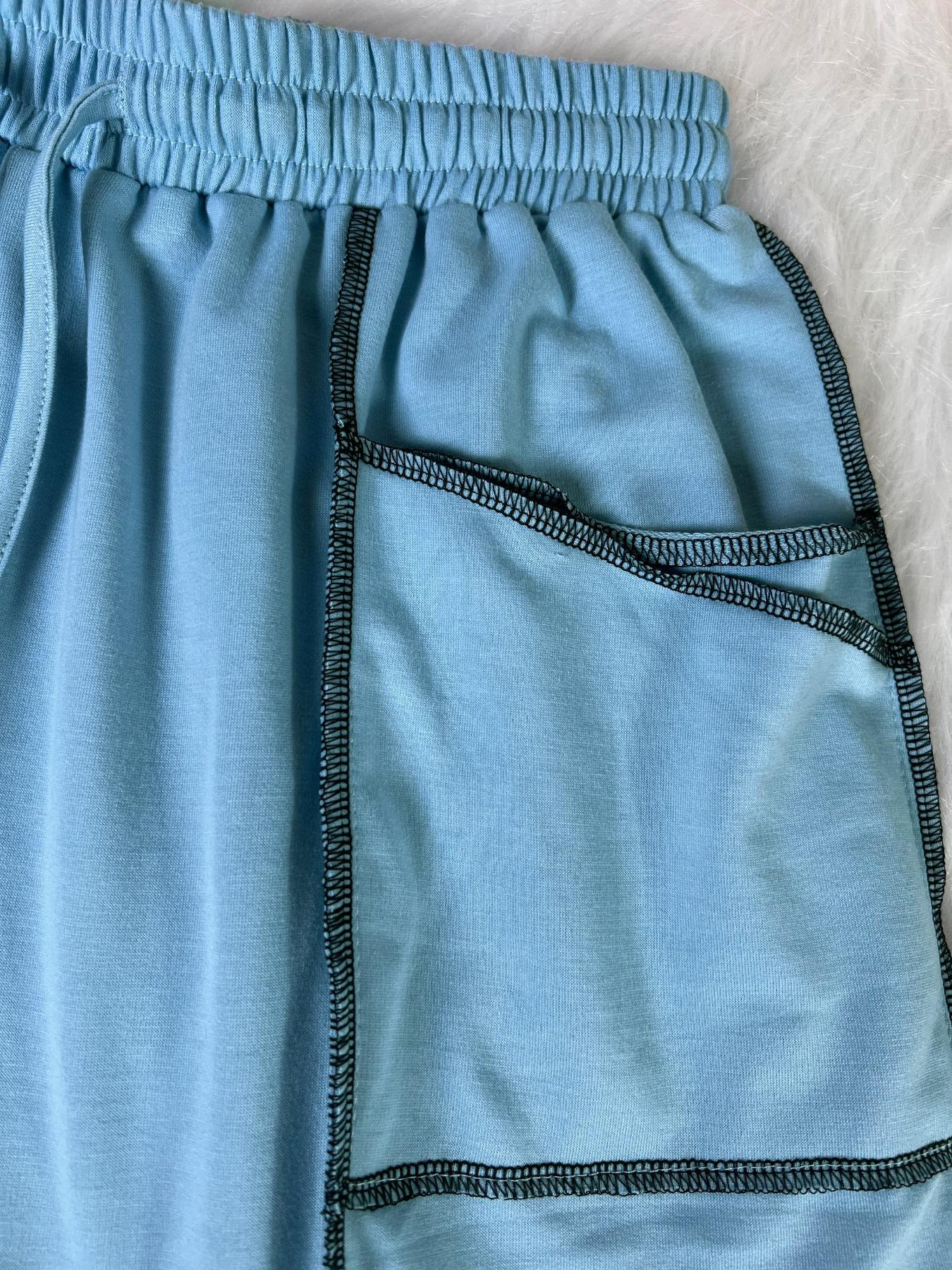 Women's Style Loose Wide Leg Casual Sports Drawstring High Waist Long Pants, Comfortable and Stylish Women's Clothing