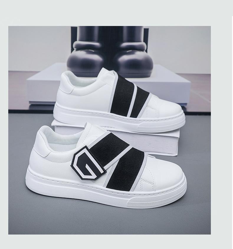 (New)Men'S Low-Top Sneakers - & Accent - Synthetic Upper, Cushioned EVA Insole - All-Season Everyday & Formal Shoes - Lightweight Rubber Outsole - Minimalist Laceless Closure - Urban Streetwear & Office Footwear - Easy-Clean Casual Shoes for Men