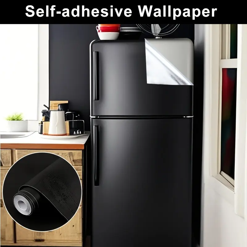 Self-Adhesive Wallpaper, Peel and Stick Wallpaper Designs, Thick Waterproof DIY Wall Paper, Suitable for Refrigerator Renovation, Kitchen Cabinets, Drawers, Desktops