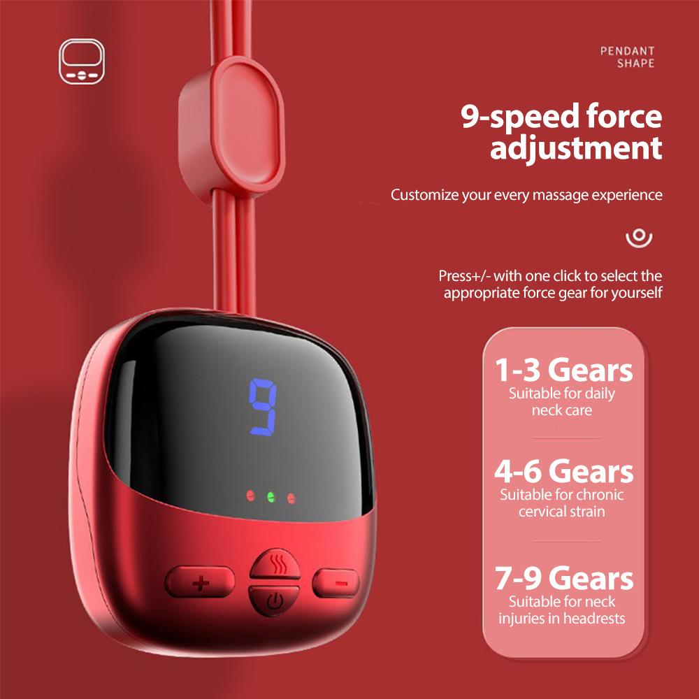 Smart Hanging Neck Massager EMS Muscle Massager Portable Hot Compress Neck and Cervical Spine Massager SPA Relaxation Treatment
