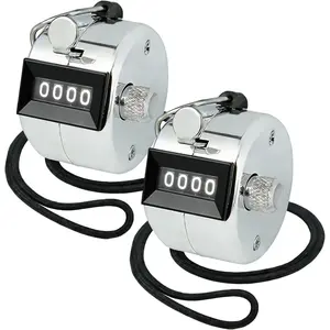 Tally Clicker Counter, Metal Case Mechanical Clicker Digital Handheld Tally Counter with Nylon Lanyard