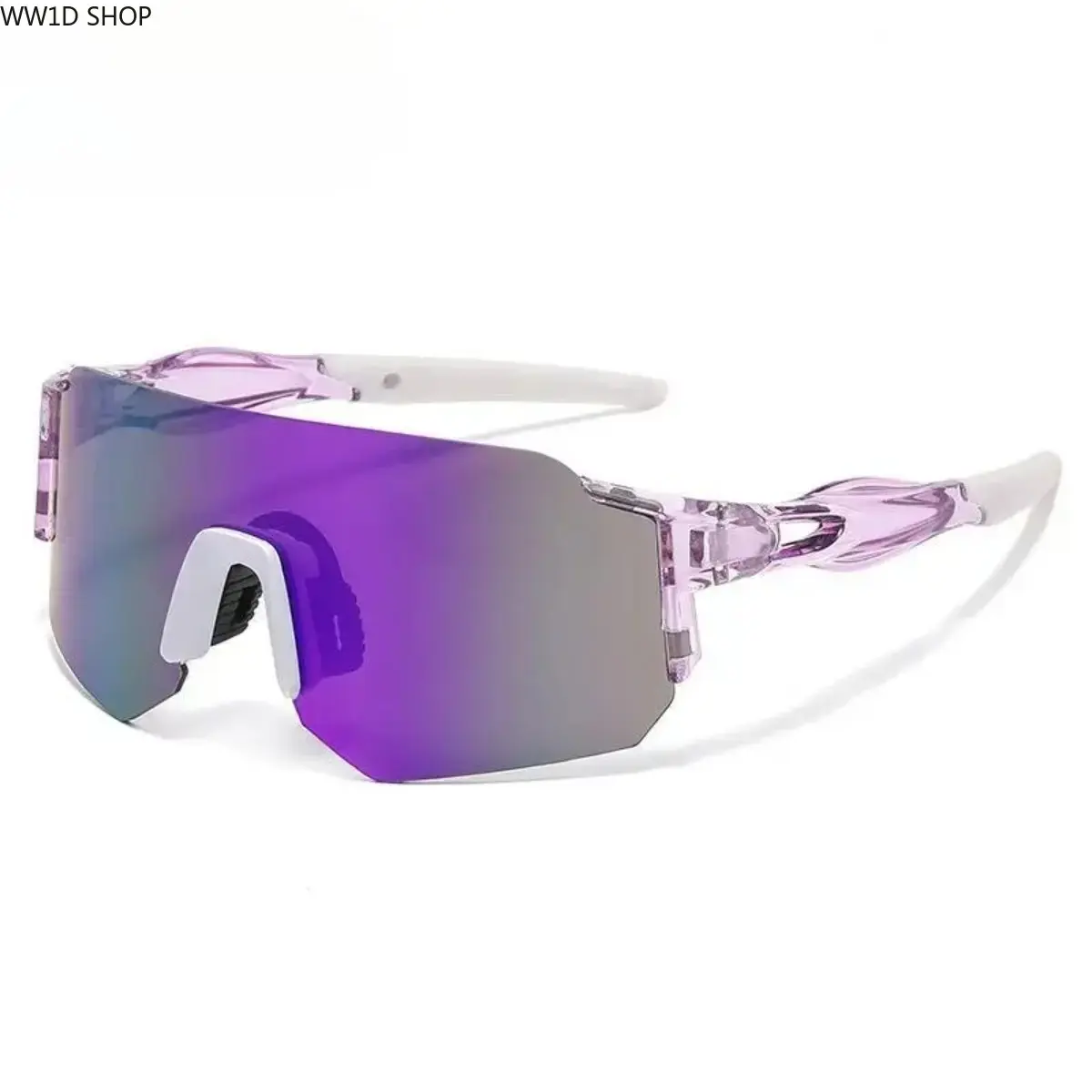 Shield Sunglasses for Men & Women, Modern Sport TR90 Frameless Eyewear, Comfortable & Durable with UV400 Protection for Cycling & Daily Wear, Men's Sunglasses, Sturdy, Scratch Resistant