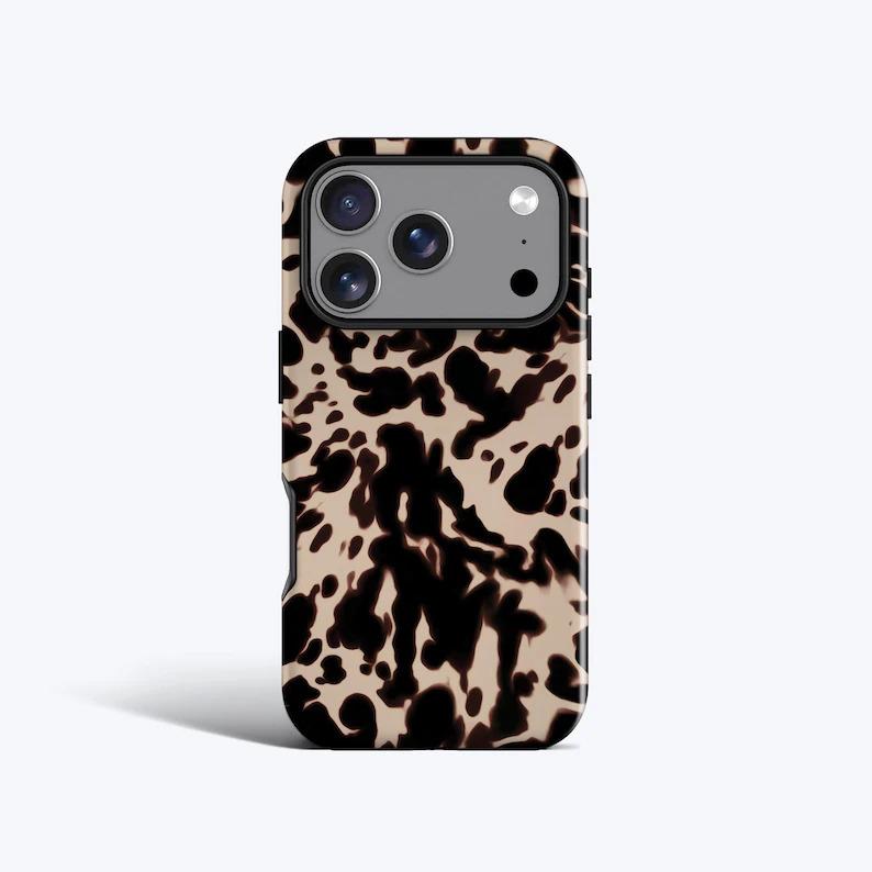 Beige Tortoise Phone Case - For iPhone 17 Pro Max, 16e, 15 Plus, 14 Pro, 13, 12 Mini, 11, , Blonde Tortoise Pattern