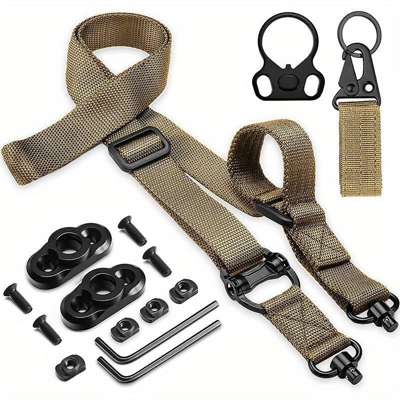 Heavy Duty 2 Point Quick Adjust Sling - Durable Tactical Gear Strap with QD Sling Swivels & Fast-Adjust Thumb Loop, High-Strength Outdoor Gear