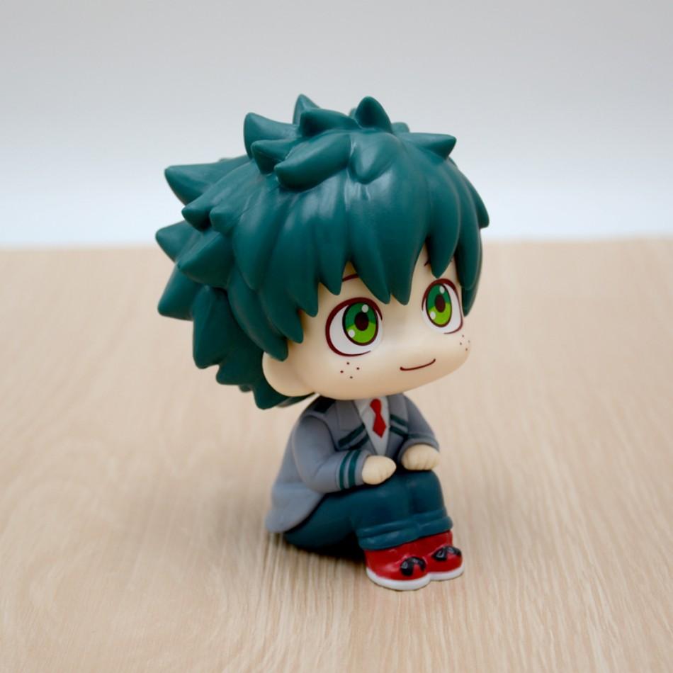10cm boku no hero academy anime figure midoriya izuku action figure bakugo katsuki/todoroki shoto statuette pvc collection toys