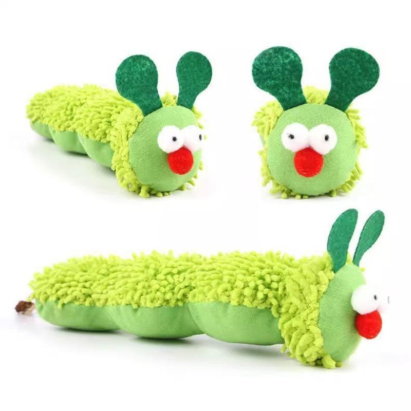 Caterpillar Shaped Cat Toy, 1 Count Interactive Plush Caterpillar Toy, Soft Fabric Pillow, Exciting Toy for All Varieties and Sizes