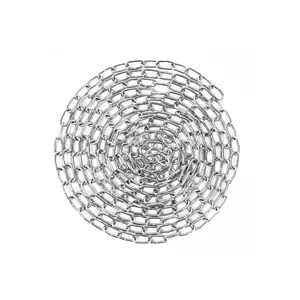 2 count 10  SUS304 Stainless Steel Chain,  Chain Link Light Duty Chain, Heavy Duty  Chain for  Outdoor Camping