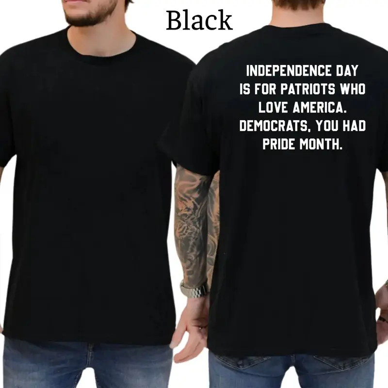 Liberals Had Pride Month T-Shirt, Mens Shirts Funny, Conservative Political Graphics Tee, Patriotism Graphics Shirt, Men's Gifts, Casual Menswear, For Men