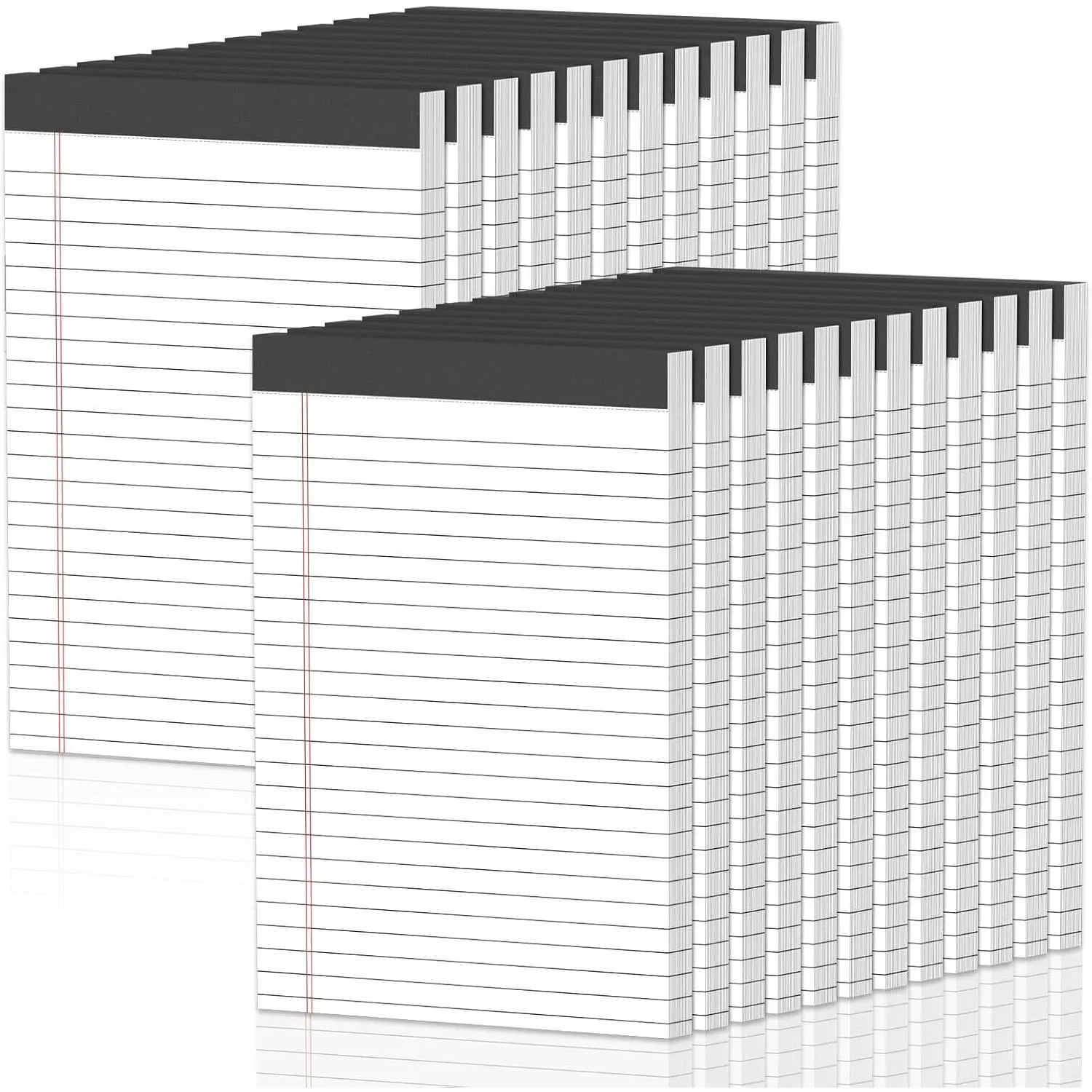 12 count Note Pads 5"x8",600 Sheets Small Legal Pad, Perforated White Notepads