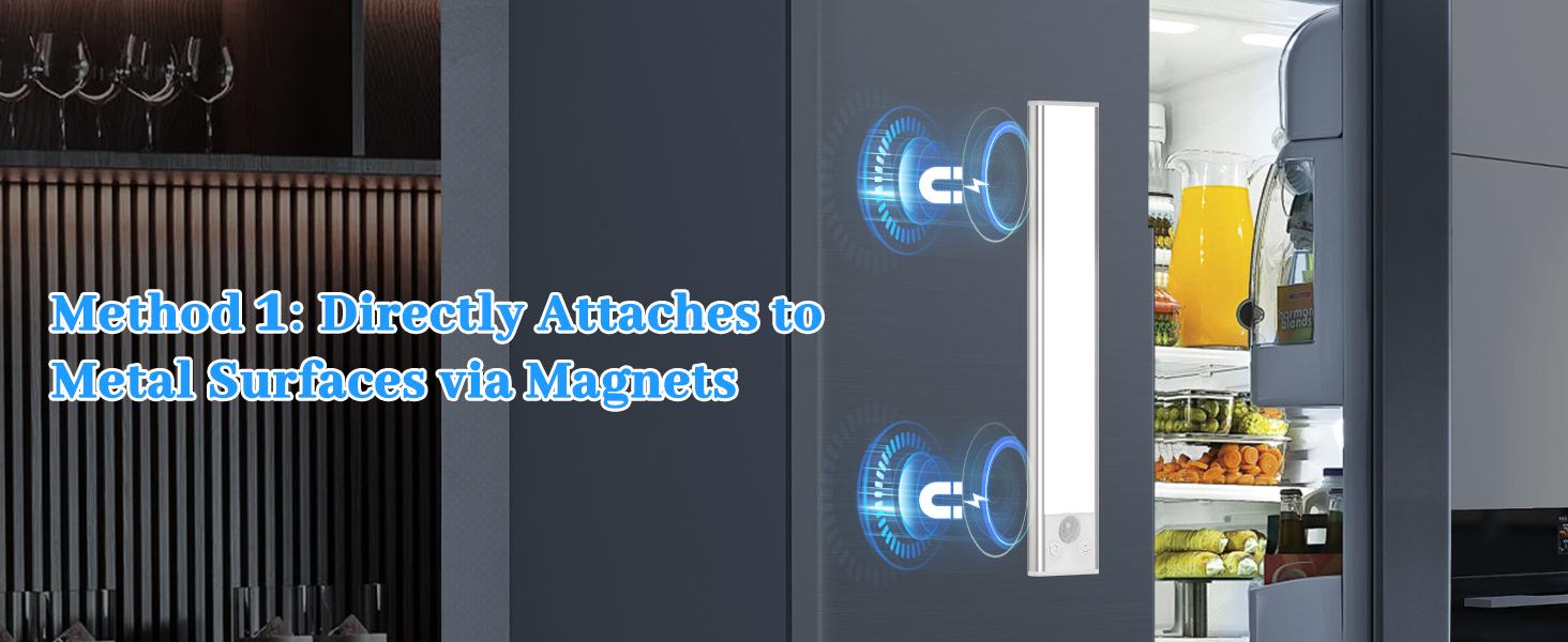 3/6Pcs Under Cabinet Lighting with Charging Station, Rechargeable Motion Sensor Light Indoor, Dimmable Closet Lights with 3 Color Tempers, Magnetic Under Cabinet Lights for Kitchen Wireless