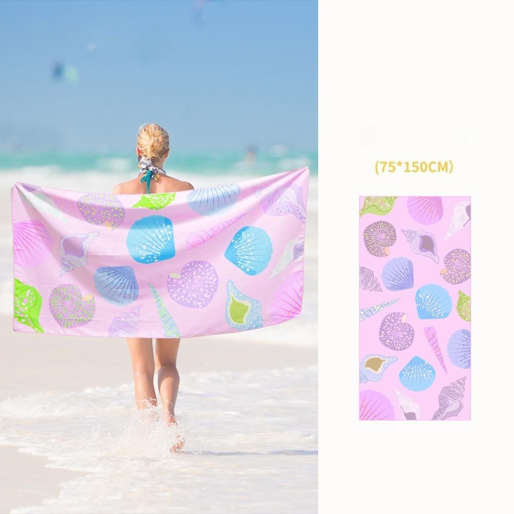 Beach towel Double-sided velvet absorbent swimming microfiber beach towel Printed quick-drying sports towel Universal golf