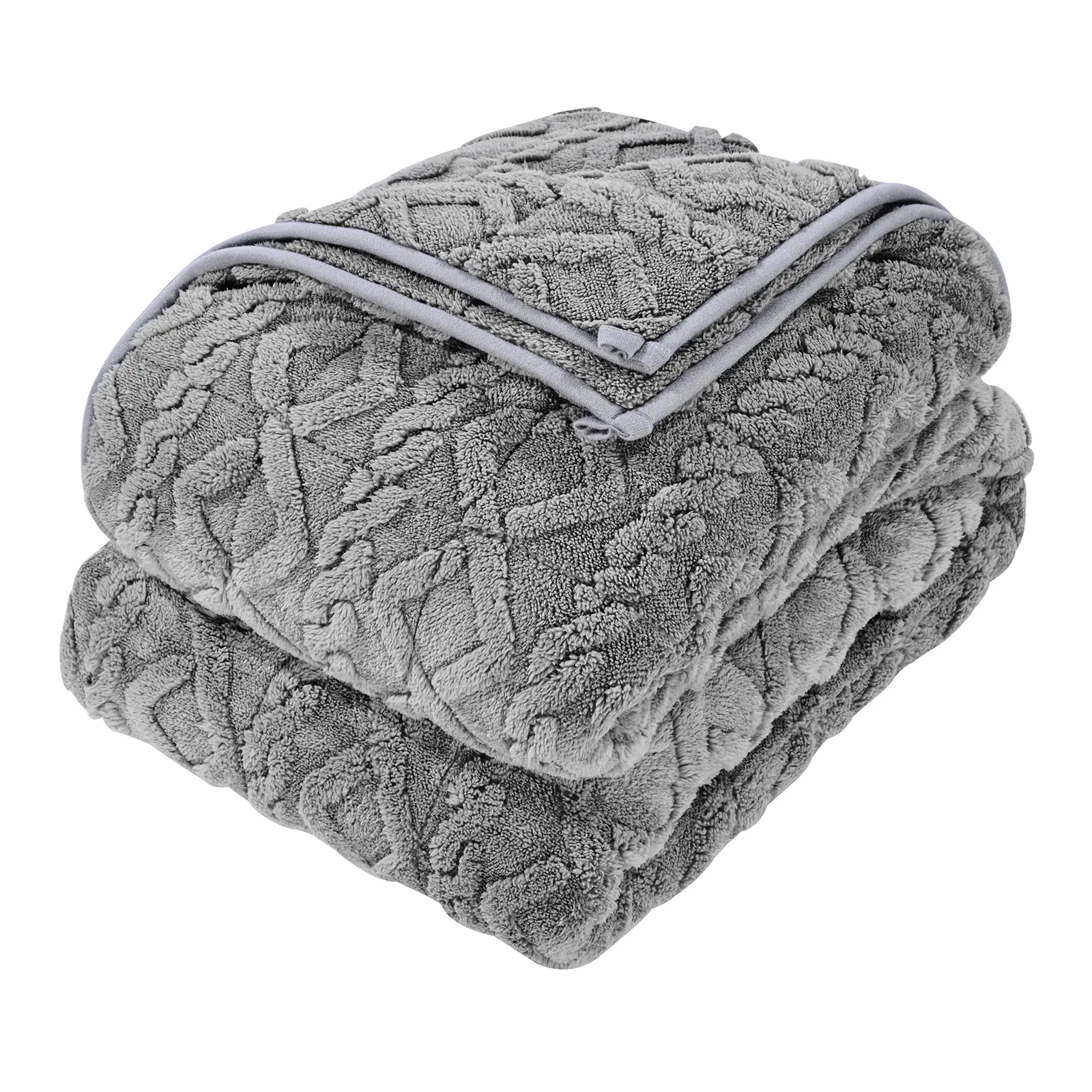 Weighted Blanket, 20 lbs, 60 x 80 in Queen Size, Sherpa Fleece Heavy Blanket with Glass Beads, Soft Warm Cozy Fluffy Touch, for 200-250 lbs Adults, Anxiety Stress Relief, Improve Sleep, Grey