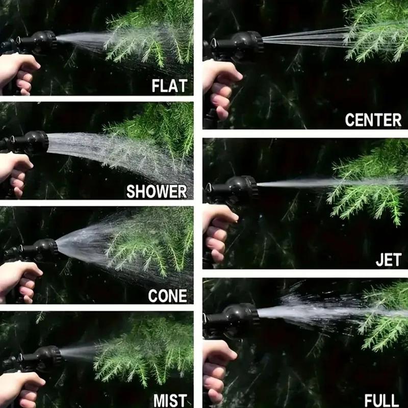 50FT Expandable Garden Hose, Water Pipe Flexible Hose with 7 Function Spray Nozzle for Watering Lawn Yard Garden Car Washing Pet Cleaning Easy Storage