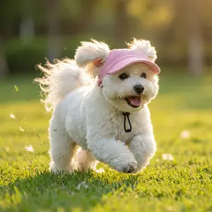 Cute Corduroy Pet Headwear, Outdoor Sun Shade Baseball Cap, Adjustable Hat for Dog Cat Daily Use