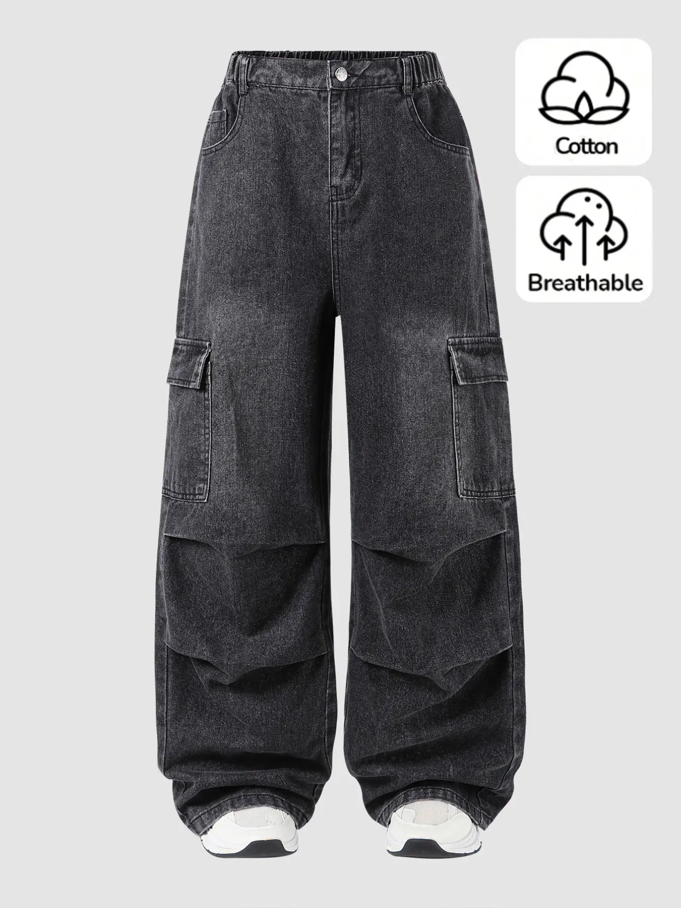 Men's Teenager Jeans, Fall Winter New Arrival, Fashion Street Style, Washed, Comfortable Cotton Denim, Daily Wear, Parties, School