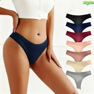 Women's 7-Pack Ribbed Cotton Thong Panties - Smooth Low-Rise Seamless Underwear, Lightweight Breathable Fabric for Everyday Casual Wear