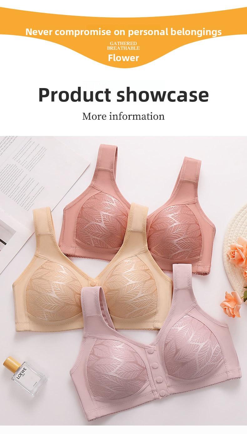 All Day Comfort Plus Size Cami Bra (5PCS) - Front Closure Wireless Push Up, Ultra Soft Breathable Fabric with Side Support & Lightweight Lift for Women -RR