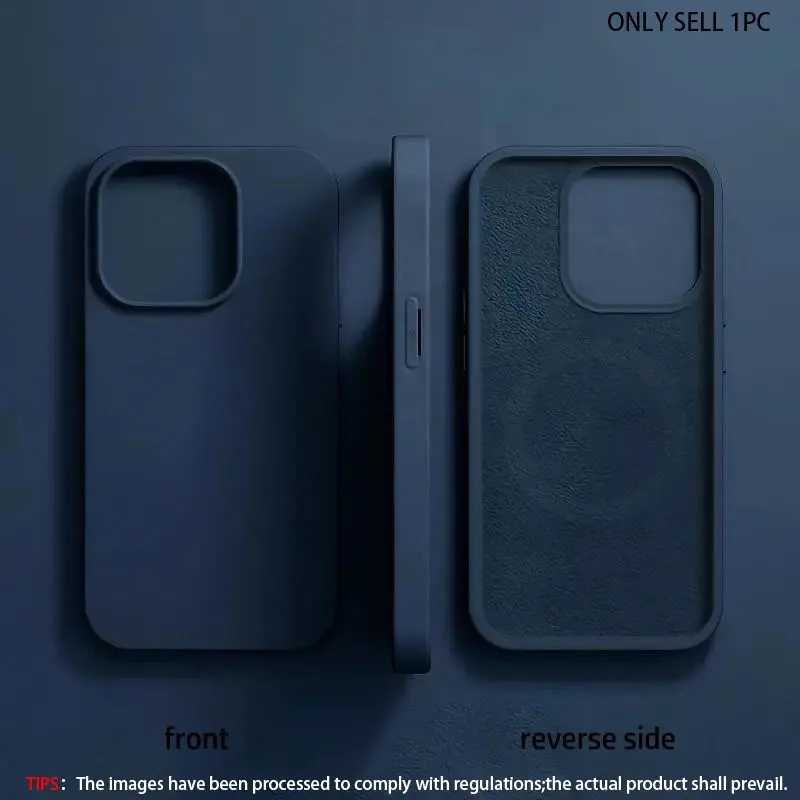 Magnetic Wireless Charging Case, Solid Color Silicone Phone Protective Cover, Phone Accessories Compatible with iPhone 17 16 15 14 13 12 11 Pro Max, Casing, MagSafe Protective Casing
