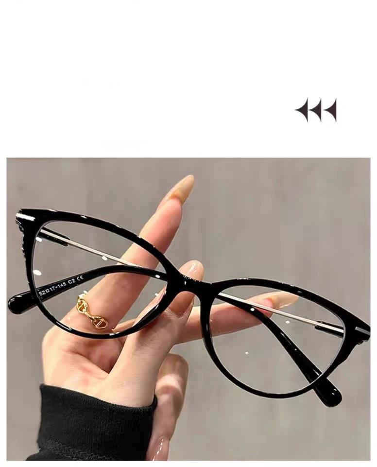 Ultralight Hd Cat-eye Reading Glasses For Women's Anti-blue Light Fashion Young Middle-aged And Elderly Goggles