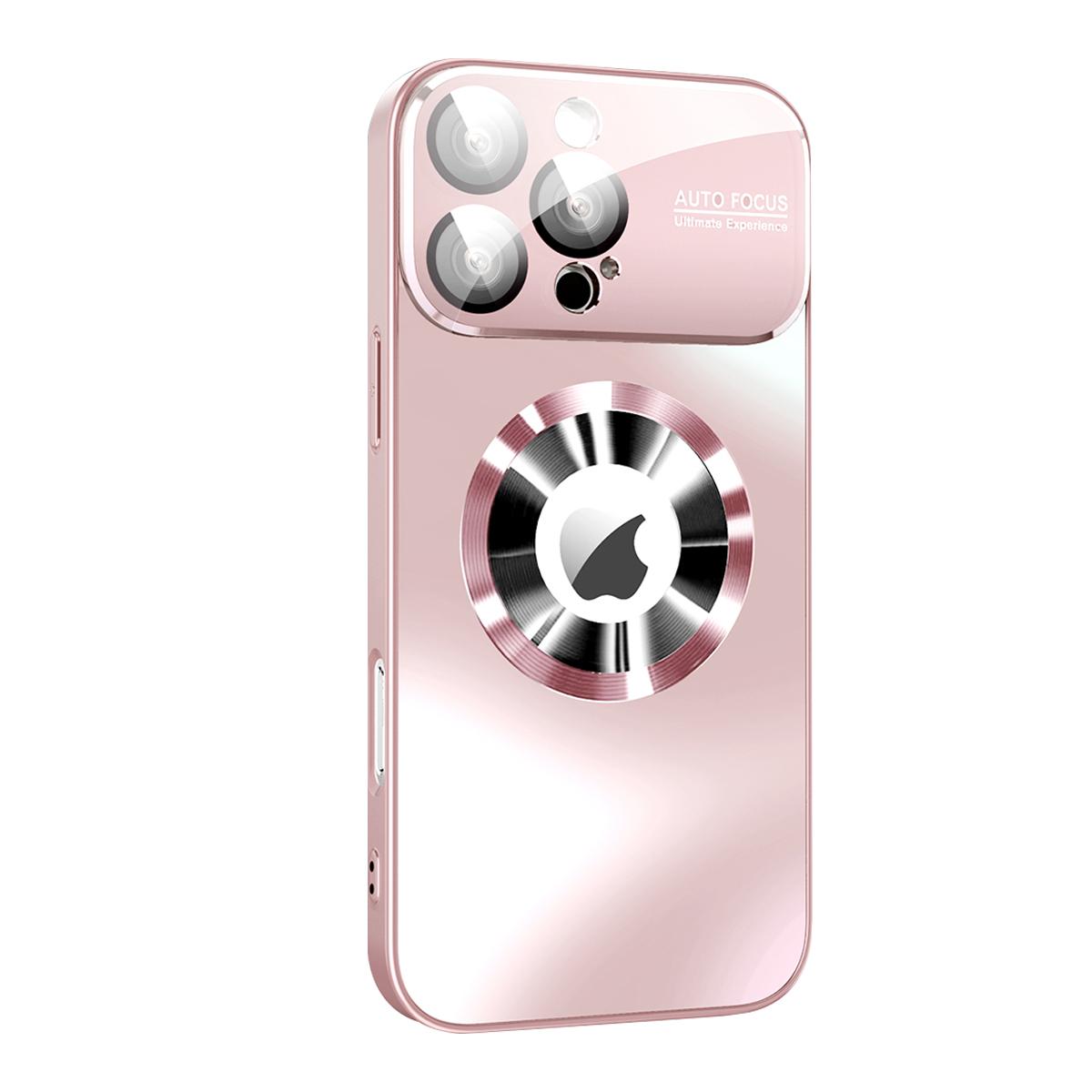 Magnetic iPhone Case,Compatible with MagSafe,Military Drop&Full Camera Lens Protection, Large Window Logo View Dust-Proof Matte Shockproof Cover for iPhone 12 13 14 15 16 Pro Max