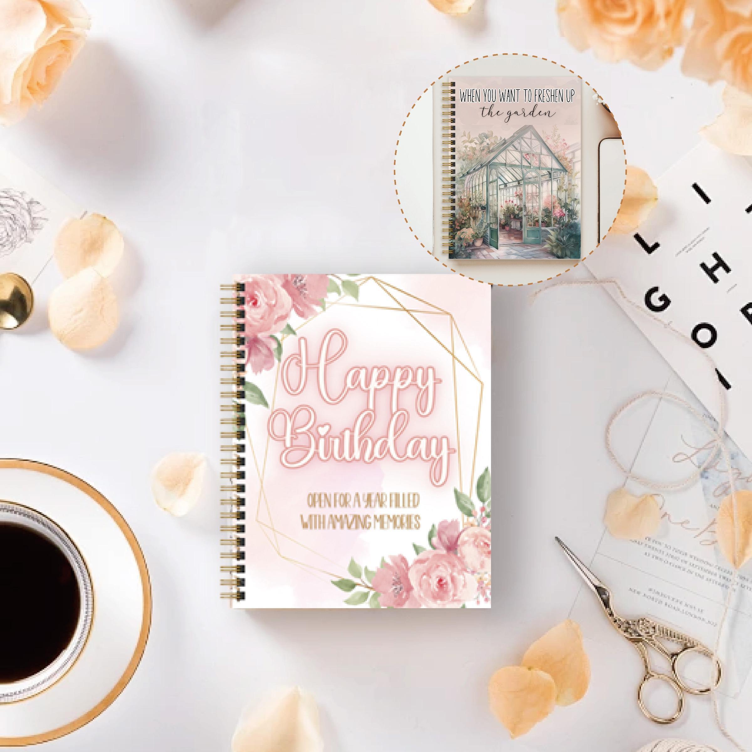 Happy Birthday Gift Card Book, 1 Count Birthday Gift Book, Birthday Gift Card Booklet Present, Birthday Gift for Mom, Birthday Gifts for Women
