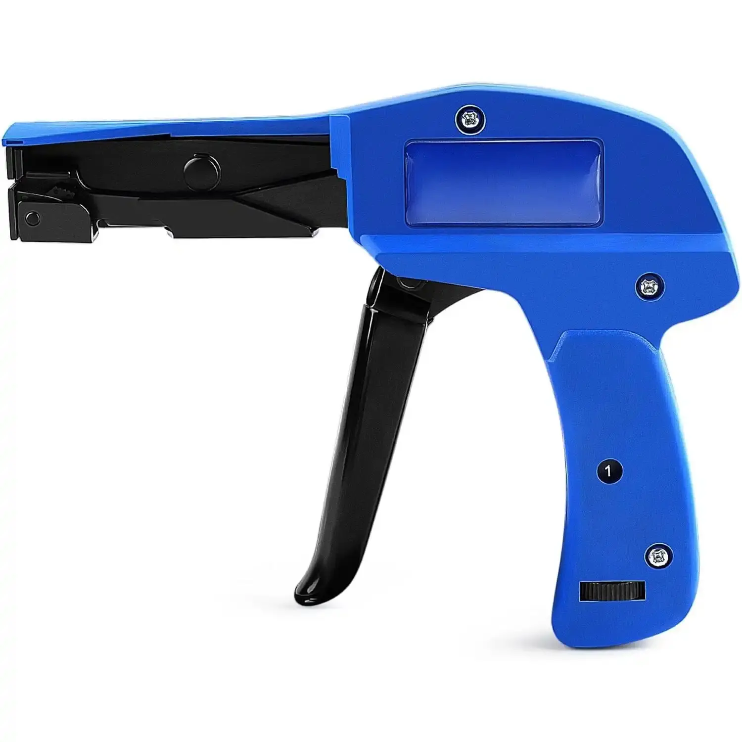 Cable Tie Gun, Fastening Cable Tie Tool,Die-Cast Steel Flush Cut Zip Tie Tool with Steel Handle for Nylon Cable,7 Inches Length Zip Tie Gun
