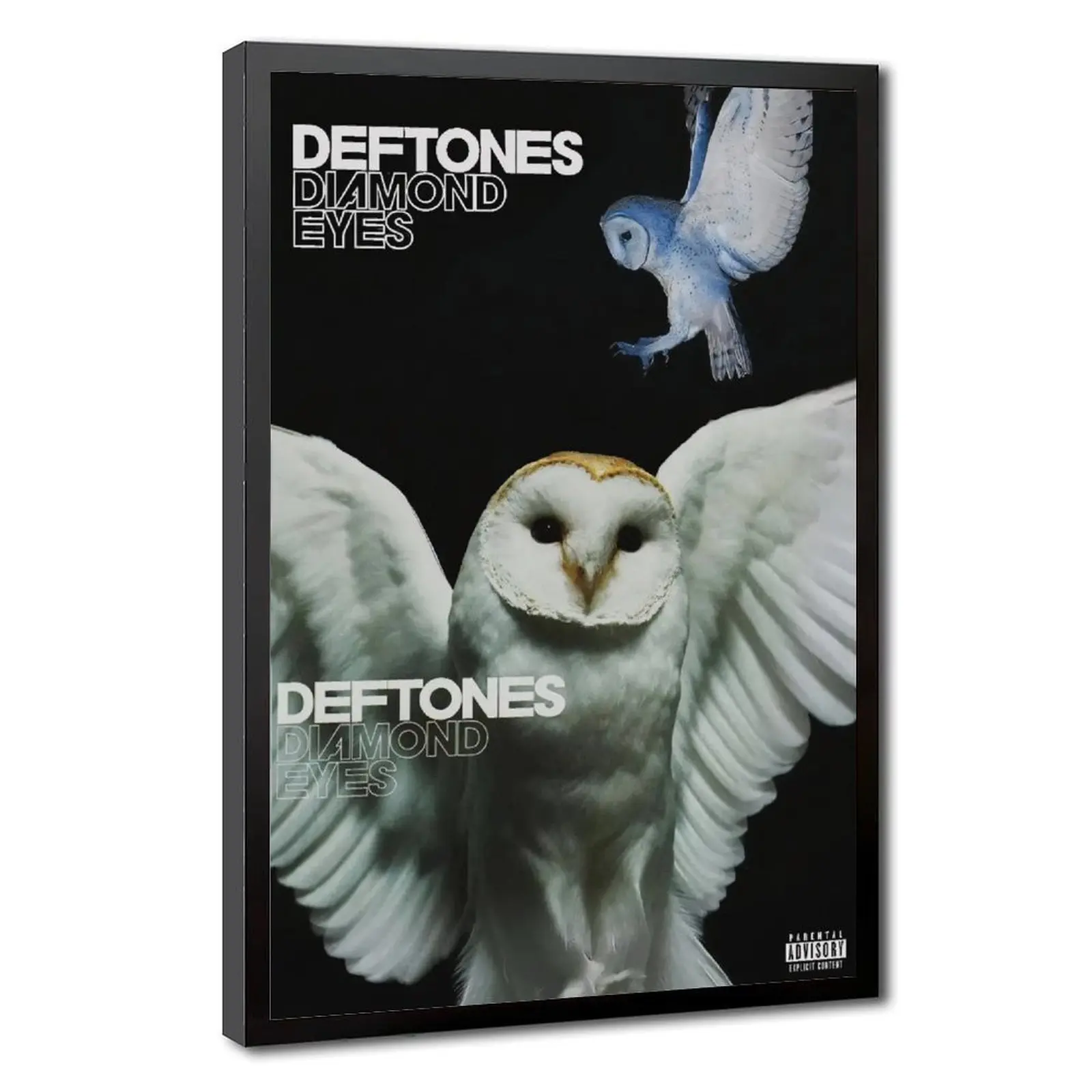 Deftones Diamond Eyes Canvas Wall Art, Alternative Metal Album Poster, Rock Music Artwork Print, Dark Aesthetic Room Decor, Music Studio Man Cave Decoration