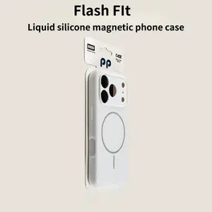 Magnetic Liquid Silicone Phone Case - Full Protection Cover for iPhone 13, 14, 15, 16 Pro, 17 Pro Max