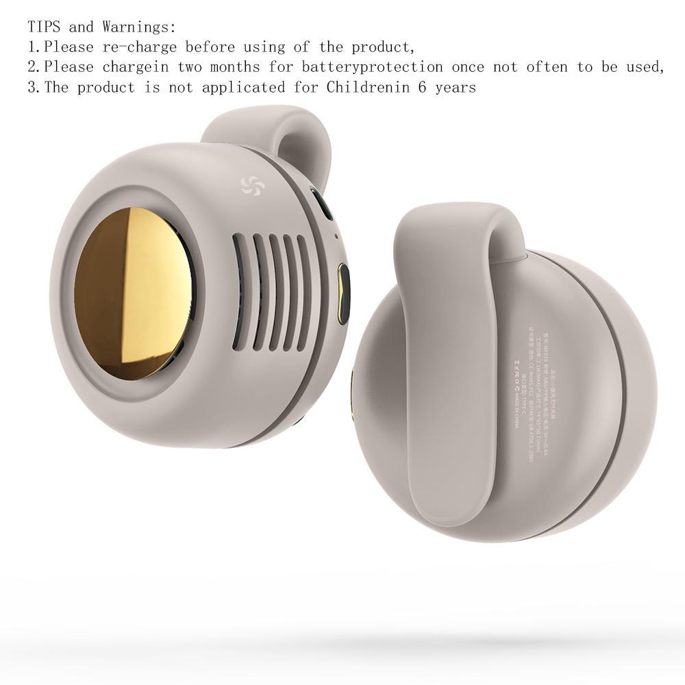 Portable Silent Mini Bladeless Electric Fan Adjustable 3-speed Waist Fans Rechargeable Personal Fan USB Protection Perfect Gift for Outdoor Travel Portable Silent Mini Bladeless Electric Fan Adjustable 3-speed Waist Fans Rechargeable Personal Fan USB Protection Perfect Gift for Outdoor Travel