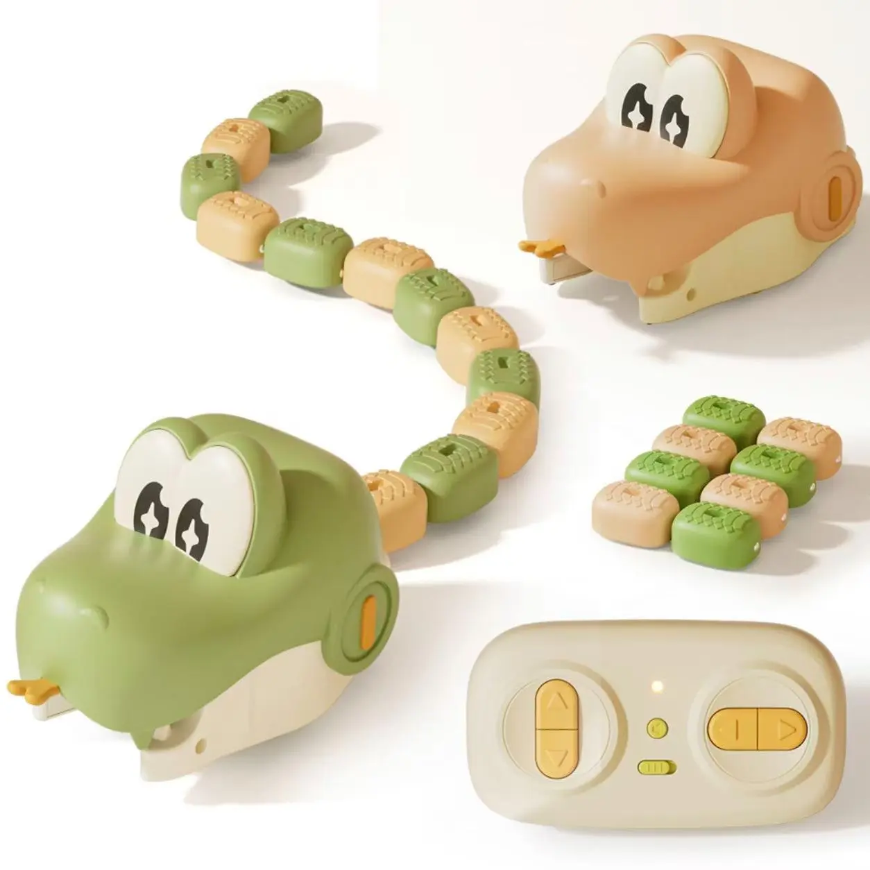 Remote Control Snake Magnet Toy, Electric Snake Car Dual Player, Competitive Game, Educational Gift for Boys Girls, Birthday Christmas