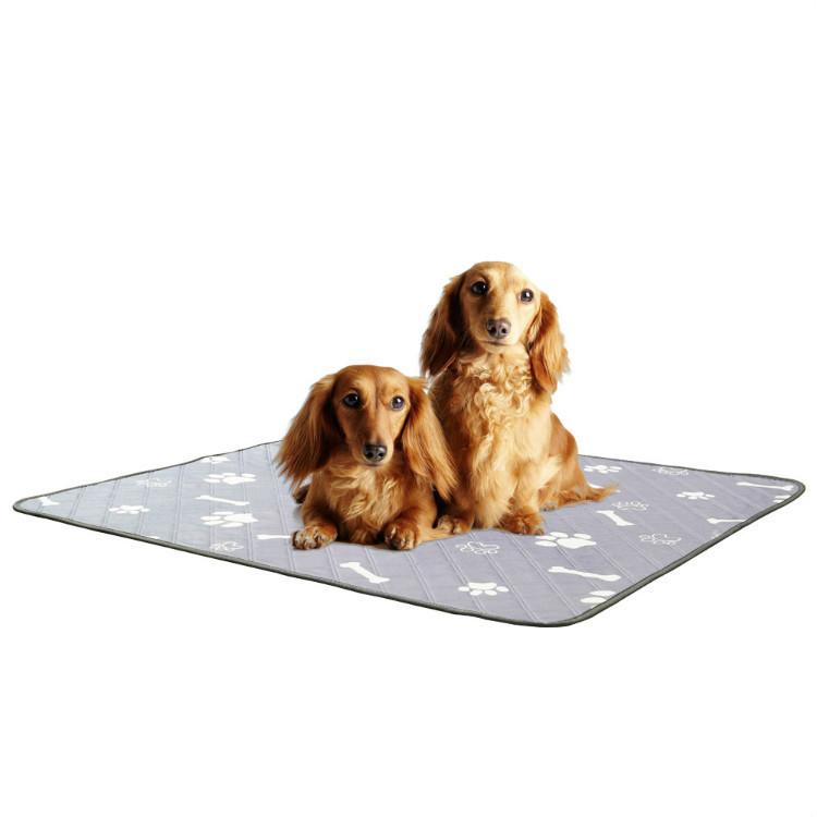 Washable Waterproof Pet Pee Pad, Extra Thick Highly Absorbent Reusable Dog Training Pad, Non-Slip Mat for Small Dogs & Cat Litter Box