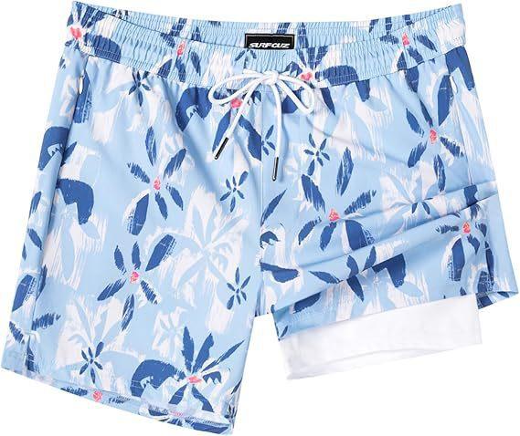 Men's Beach Shorts with Mesh Lining Quick Dry Swimwear, Hawaiian Style Pockets quick dry swim trunk wetsuit Women's Compression Volleyball Shorts Quick-Dry Breathable Swim Trunks Camo Camouflage Swimsuit Bikini Set