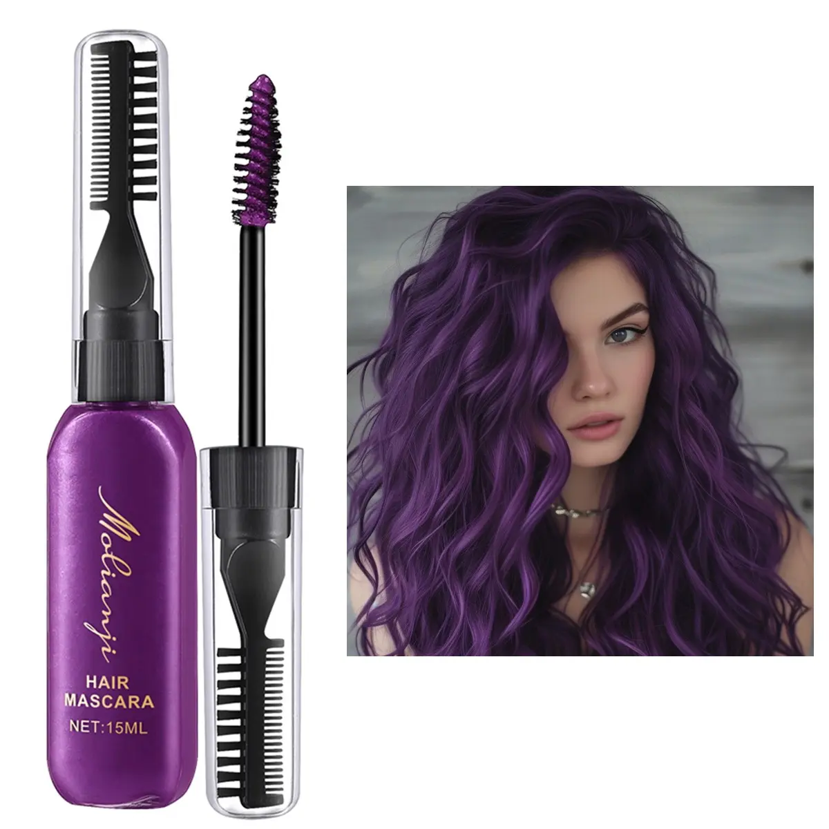 8 Color Disposable Hair Dye Brush, Hair Coloring, No Bleach, Washable, Temporary Highlights/cover Hairs, Change Trendy Colors Anytime
