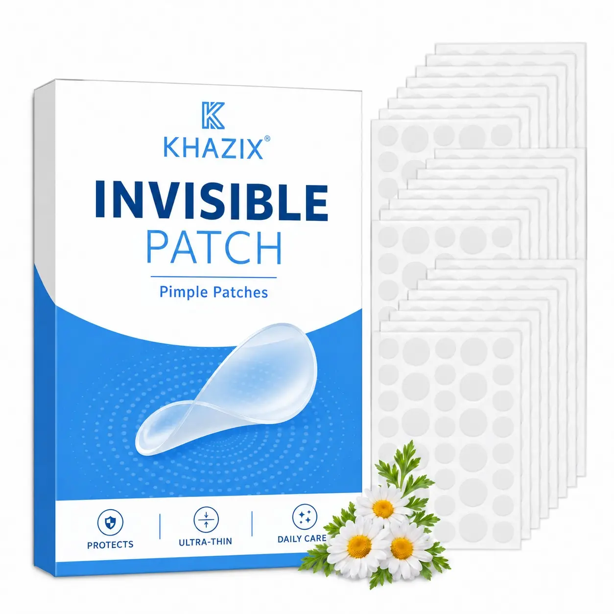 216/540pcs Hydrocolloid Patches, Fragrance-Free & Alcohol-Free, Hypoallergenic, Spot-Targeted, Day & Night Use, Pore Cleansing Strips