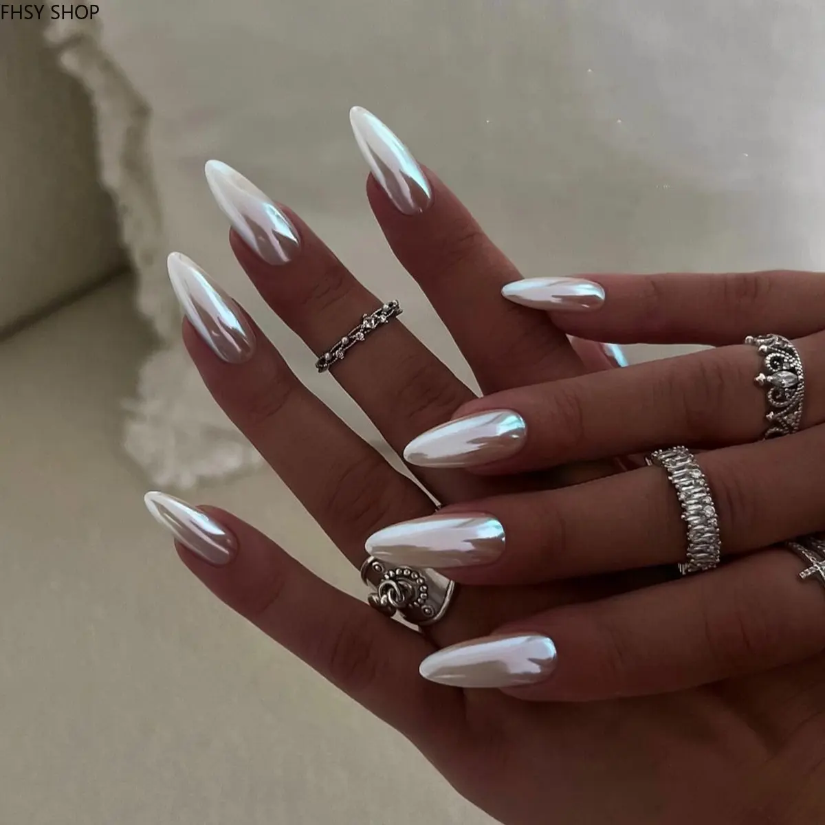 24Pcs Minimalist Solid Color Press-On Nails, Short Almond False Nails with High-Shine Finish, Detachable DIY Manicure Kit for Women, Cross-Border Hot Sale for Daily Chic, Office & Party Looks