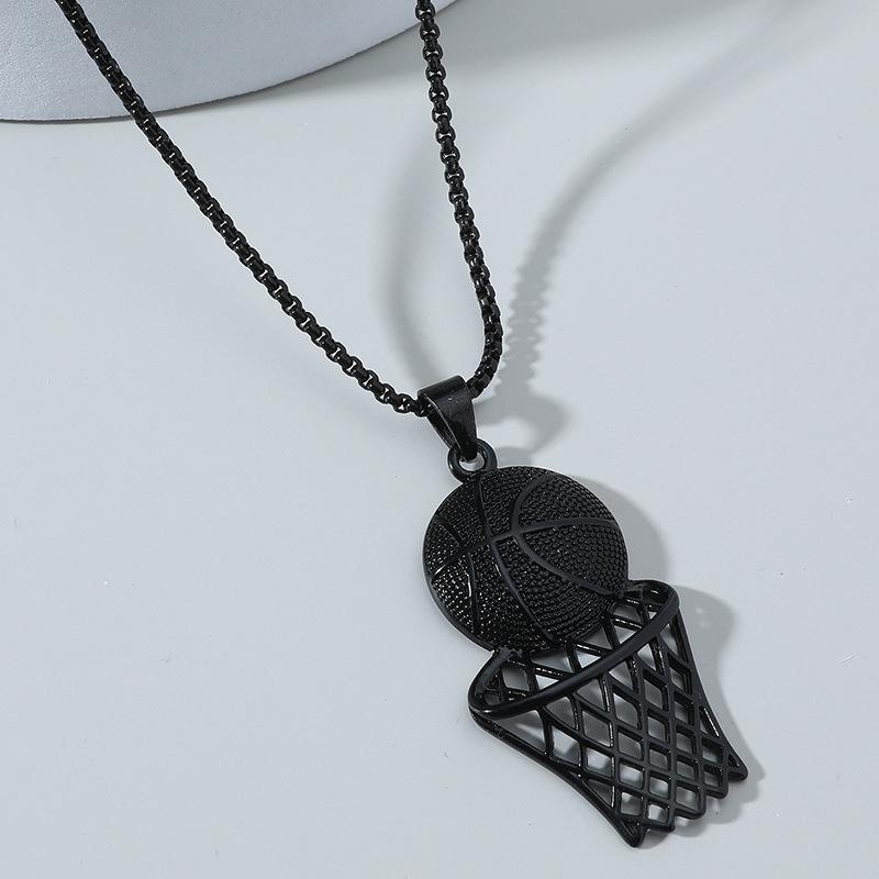 Basketball hoop pendant hip-hop creative necklace - New product jewelry for sports accessories