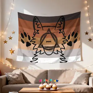 Therian Series Themed Tapestry, Suitable for Various Holidays, a Tapestry, Wall Tapestry Living Room, Bedroom, Office, Home Decoration/Room Decoration/Party Decoration Wall Hanging, High-Quality Printed Tapestry, A