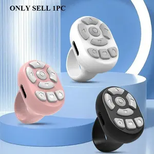 Wireless Remote Control Ring, 8-button Smartphone Camera Control Selfie Tool, Suitable for Various APP, Selfie Accessories for Gift, Mobile Phone Accessories