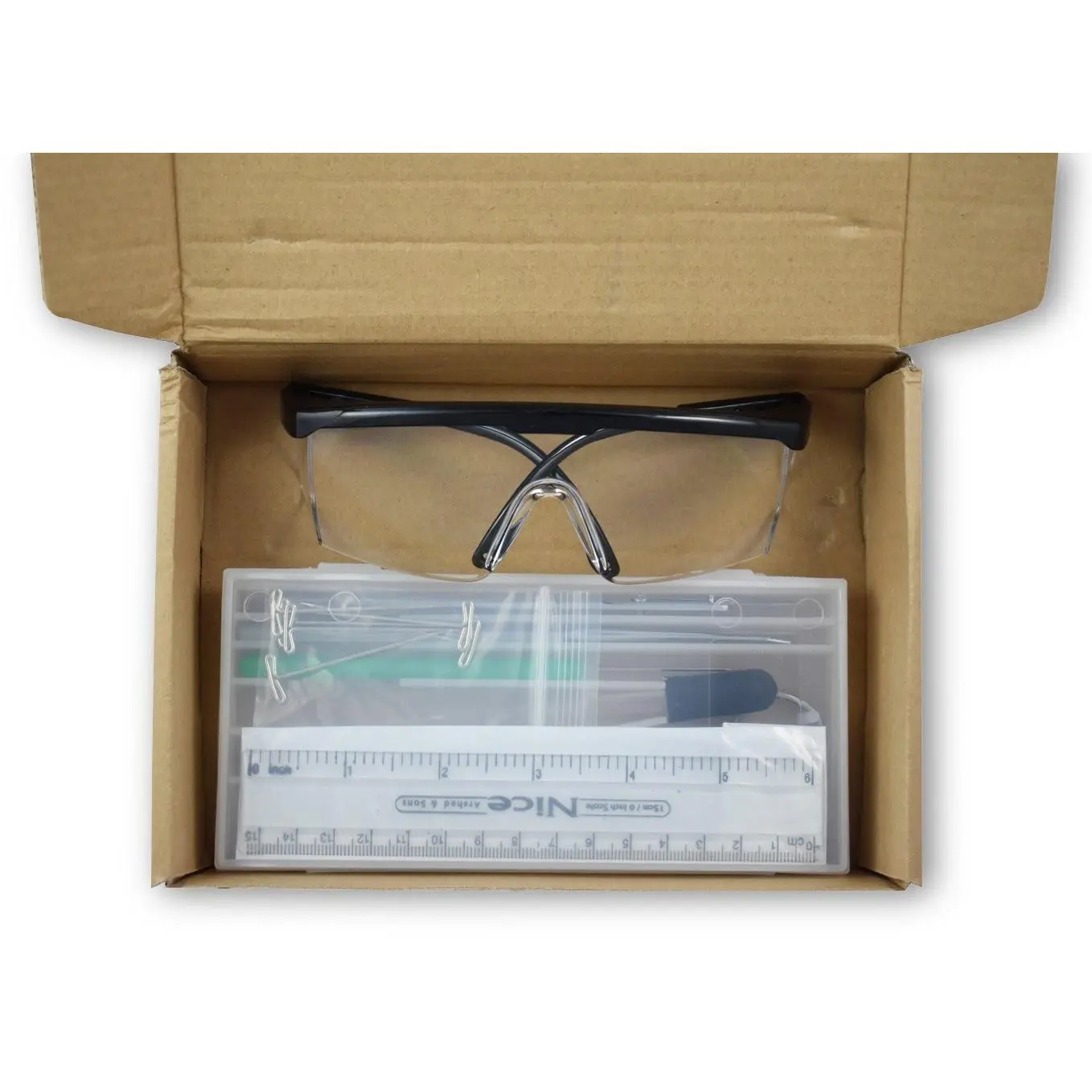 Precision Dissection Kit with Safety Goggles – Professional Lab Tools for Accurate Dissection, Biology Research, STEM Education & Eye Protection
