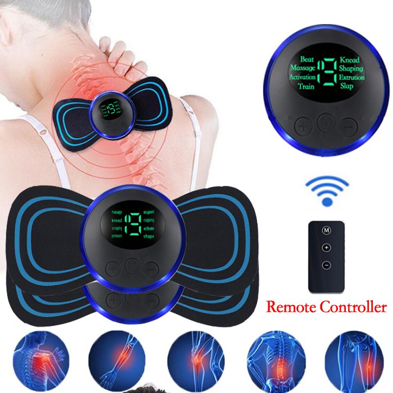 Smart Electric Neck Massager Portable EMS Muscle Stimulator Cervical Vertebra Massage Patch For Muscle Relax Pain Relief