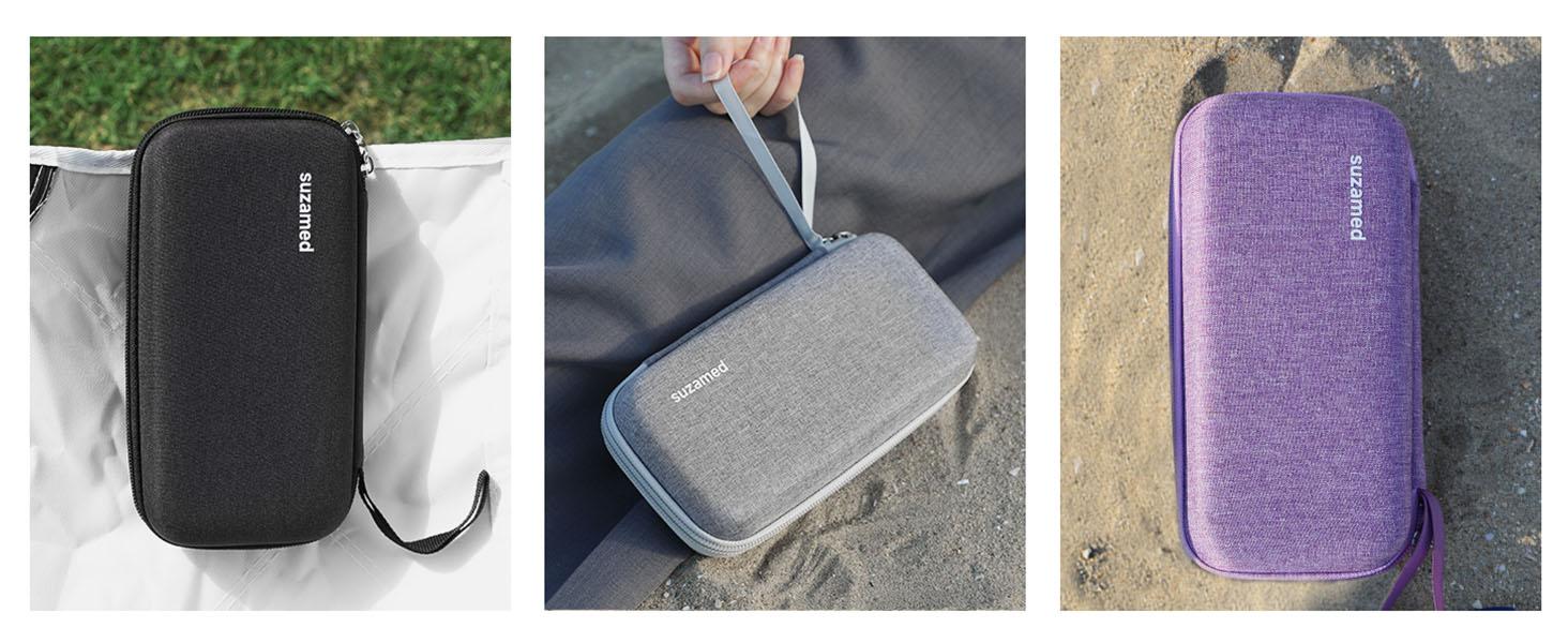 Insulin Cooler Travel Case,EVA Insulation Travel Medicine Kit with 2 Ice Packs for Diabetes Care,Insulin Pen and Other Diabetic Supplies (Purple)