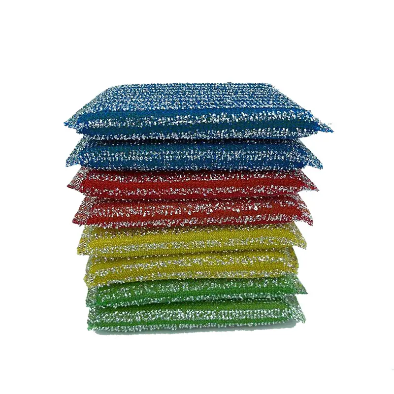 8Pcs Striped Dish Scrubber Sponge Dishwashing Cleaning Sponge for Kitchen Dishwashing Scrubbing Cloth for Home Hotel Restaurant