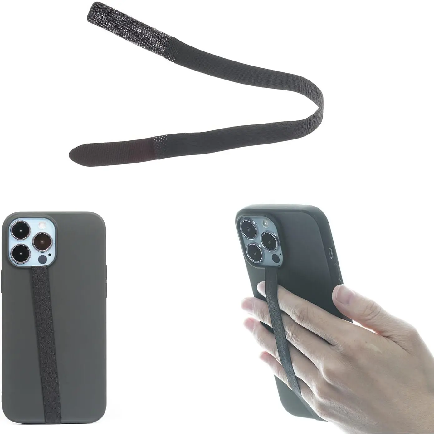 Durable Mobile Phone Hand Strap Holder, Non-Slip Elastic Grip Accessories (2 Pieces), Two Pieces